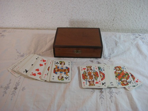 Skat karten spiel holz box - holz,