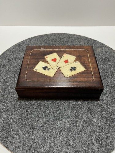 Vintage spielkarten box - spielkarten,