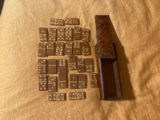 Altes Domino Spiel, 24 Steine